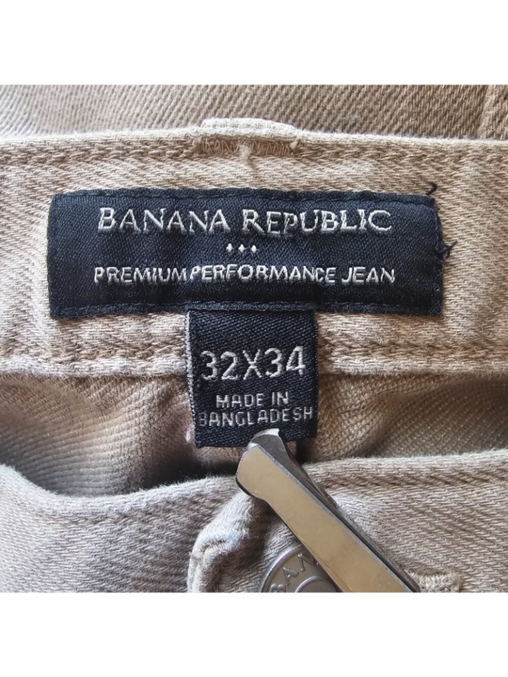 Banana Republic Jeans Mens Act 33x32 Premium Performance Slim Straight Streetwea - Picture 6 of 9